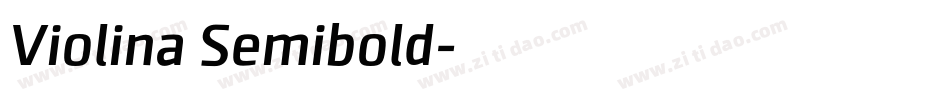 Violina Semibold字体转换
